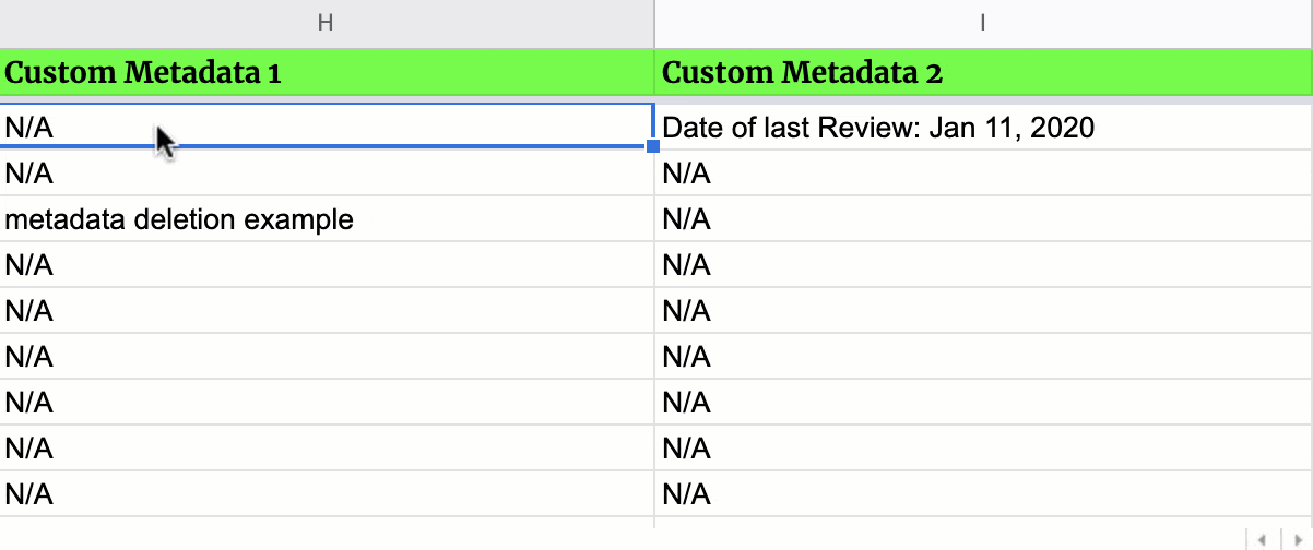 Updating custom metadata on Google Drive files