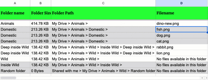 Bulk renaming Google Drive files from Google Sheets